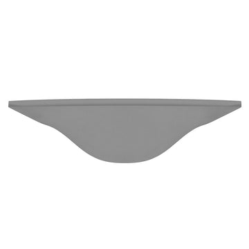 Luminario plano con ola de Yeso para muro, incluye base G9 de iLumileds