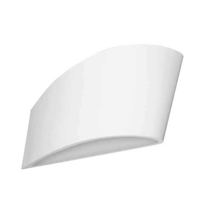 Luminario plano con doble salida de luz de Yeso para muro, incluye base E14 de iLumileds