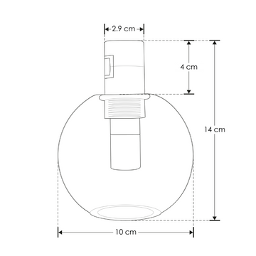 Módulo Tadema Cristal Esférico LED 5W luz cálida (3000K) 360° 24V acabado dorado línea Europa iLumileds