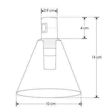 Módulo Tadema Cristal Cónico LED 5W luz cálida (3000K) 360° 24V acabado dorado línea Europa iLumileds