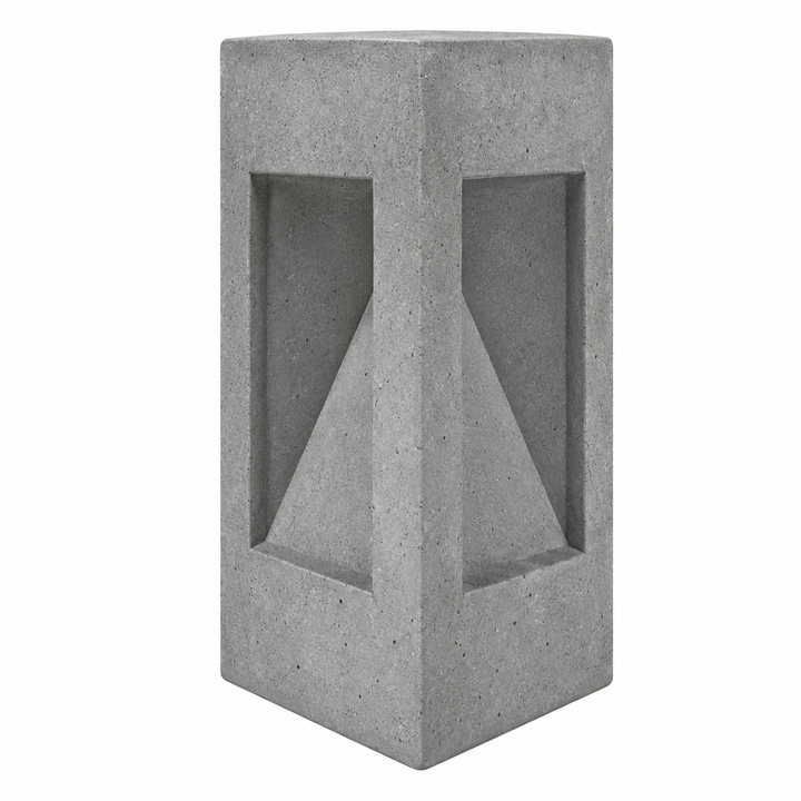 Bolardo 43 cm con LED de 5W, luz cálida, concreto acabado gris, ILUEURBESTE5WWWCG de iLumileds