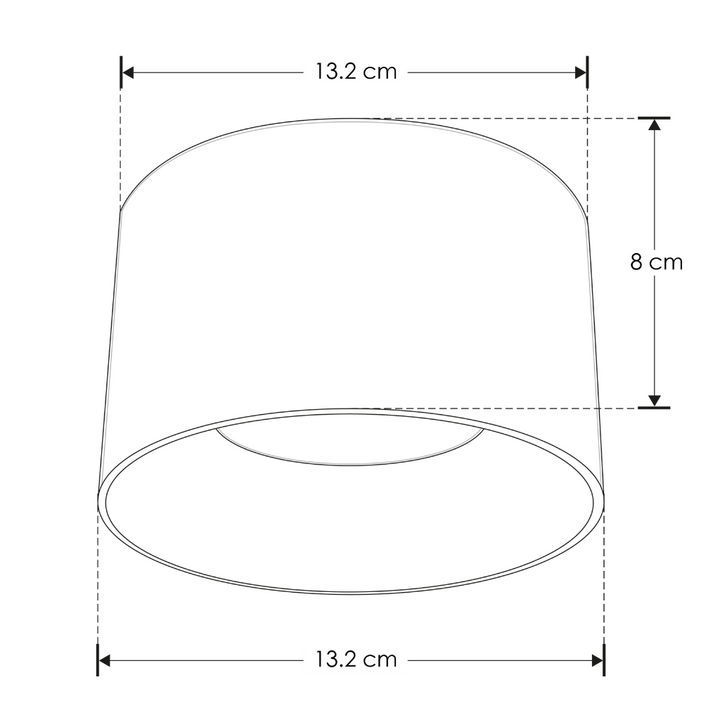 Luminario sobreponer cilíndrico bajo deslumbramiento de Yeso 5W luz cálida de iLumileds