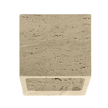 Luminario arbotante rectangular Michelozzo con salida directa / indirecta 3W luz cálida (3000K) 85-265V, acabado travertino beige iLumileds