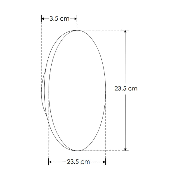 Luminario arbotante circular luz indirecta perimetral Bernini 3W luz cálida (3000K) 85-265V, acabado travertino beige iLumileds