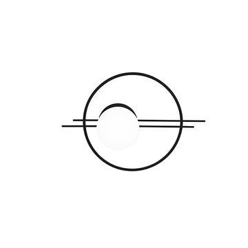 Luminario Burne para muro, con base G9, fabricado en aluminio acabado negro de línea Europea iLumileds