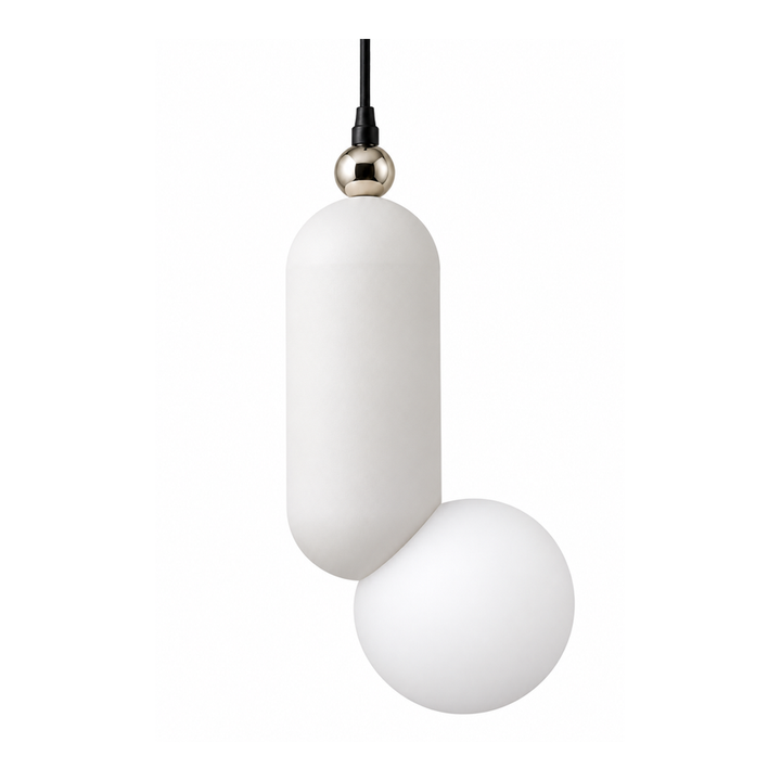 Luminario para suspender con LED de 5W, luz cálida, atenuable, cerámica acabado blanco mate, ILUEURSSIL5WWWW de iLumileds