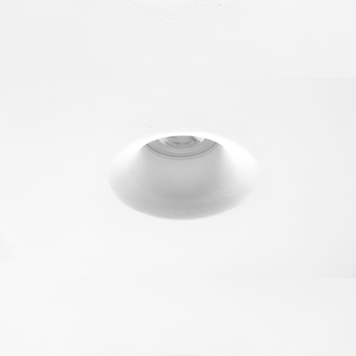 Luminario trimless circular redondeado bajo deslumbramiento para empotrar yeso para MR16 GU10 de iLumileds