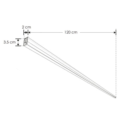 Luminario lineal de policarbonato 120cm 18W luz fría (6500K) - crea forma de luz con los accesorios - 85-265V de iLumileds