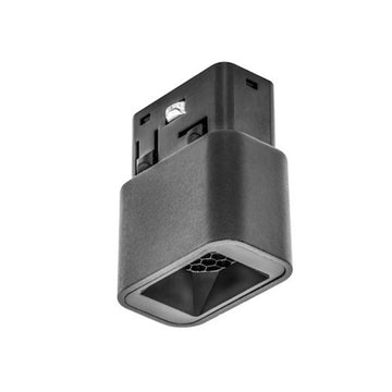 Mini luminario puntual 3W 24° luz cálida (3000K) 48V bajo deslumbramiento con louver para riel magnético de iLumileds