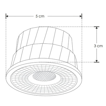 Módulo MR16 LED 7W 38° atenuable apto para zonas húmedas 110-130V opciones color de luz de iLumileds
