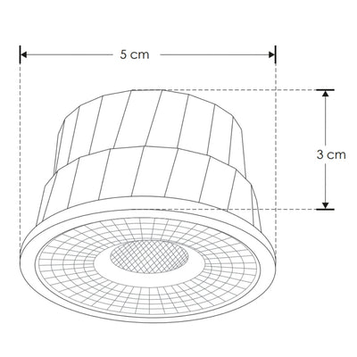 Módulo MR16 LED 7W 38° atenuable apto para zonas húmedas 110-130V opciones color de luz de iLumileds
