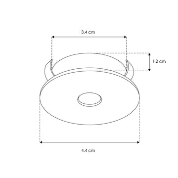 Downlight para empotrar 2W 24° luz cálida (3000K) 24Vcc Nano Track de iLumileds