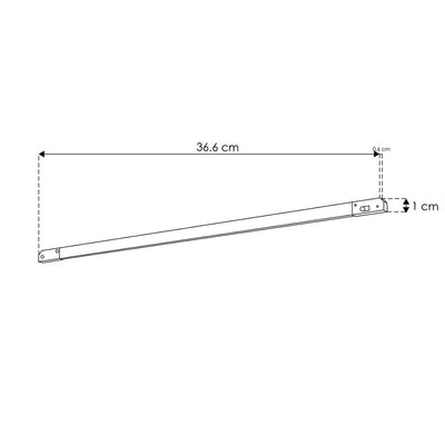 Luminario lineal 36cm para Nano Track 3W 100° luz cálida (3000K) 24Vcc de iLumileds