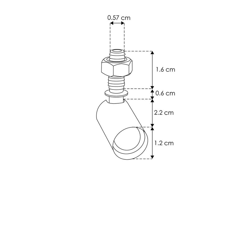 Mini proyector para empotrar en mueble 1W 24° luz cálida (3000K) 24v Nano Track de iLumileds