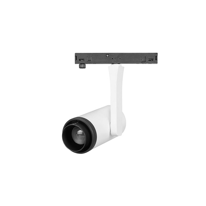 Proyector 7W ángulo ajustable (15° a 45°) para Nano Track luz cálida (3000K) 24Vcc acabado blanco de iLumileds