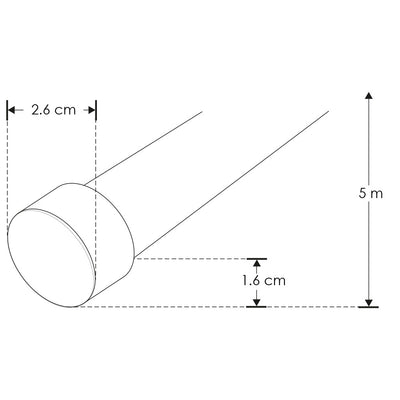 Tira LED tubular neon flexible 10m salida 360° 15W/m, 240 chips/m 24V cc IP65 opción de color de luz Neutro Cálido o Neutro cortes cada 5cm de iLumileds