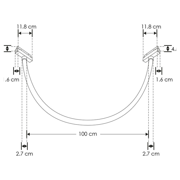 Neón LED 16W 360° (100cm) luz cálida (3000K) 48V para riel magenetico de iLumileds