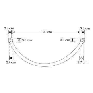 Luminario Tira neón LED 100cm 16W 360° luz cálida (3000K) 48V cc para mini riel magnético de iLumileds
