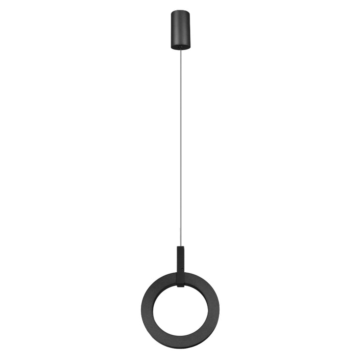 Aro de luz Ranko vertical para suspender 12W luz cálida (3000K), suspensión ajustable 0-110cm de línea Europea iLumileds