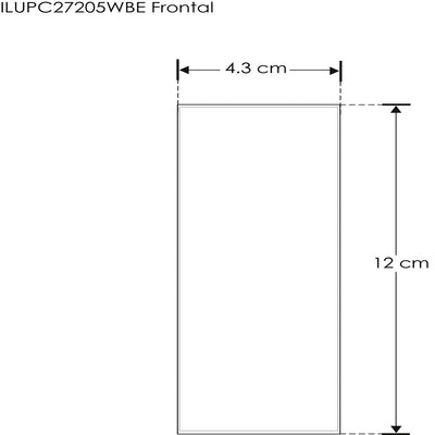 Arbotante rectangular de policarbonato 5W luz directa / indirecta de iLumileds