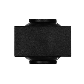 Luminario muro con efecto ondular simétrico de onda de luz directo / indirecto 2W luz cálida (3000K), fabricado en policarbonato negro 85-265V de iLumileds