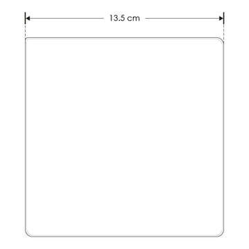 Cuadro luz cálida (3000K) en negativo 6W 13.5x13.5cm de policarbonato acabado negro de iLumileds