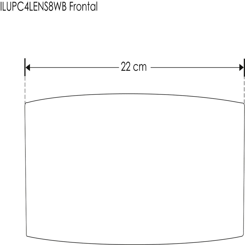 Luminario de muro exterior cuatro salidas simétricas directa / indirecta 8W de iLumileds