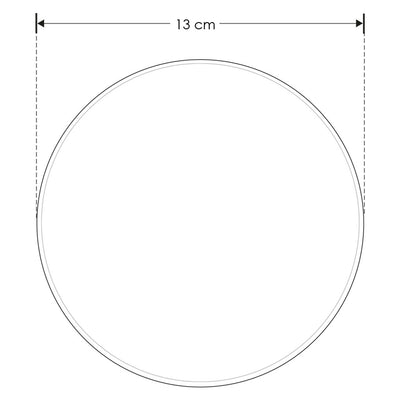 Circulo Ø13cm de policarbonato 6W luz cálida en negativo de iLumileds
