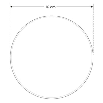 Circulo Ø10cm de policarbonato 3W luz cálida en negativo acabado negro o blanco de iLumileds