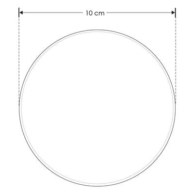 Circulo Ø10cm de policarbonato 3W luz cálida en negativo acabado negro o blanco de iLumileds