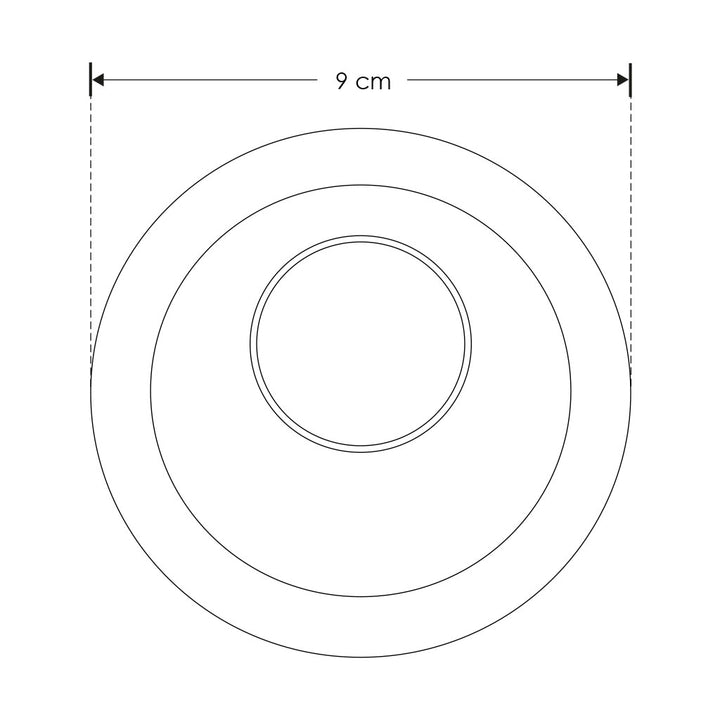 Difusor wall-washer redondo de bajo deslumbramiento de policarbonato para módulo LED 8W de iLumileds