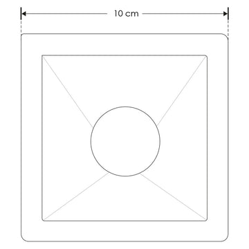 Difusor cuadrado de bajo deslumbramiento de policarbonato para módulo LED 8W de iLumileds