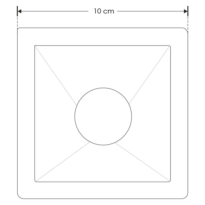 Difusor cuadrado de bajo deslumbramiento de policarbonato para módulo LED 8W de iLumileds
