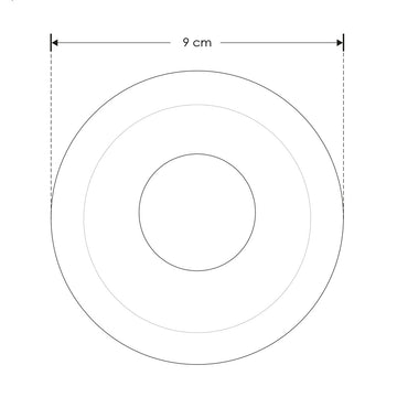 Difusor redondo de bajo deslumbramiento de policarbonato para módulo LED 8W de iLumileds