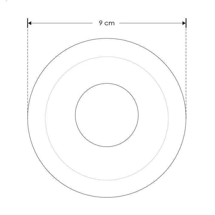 Difusor redondo de bajo deslumbramiento de policarbonato para módulo LED 8W de iLumileds