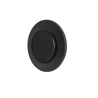 Arbotante circular luz indirecta 12W cambio de color de luz con switch (cálido-3000K, neutro-4100K, frío-6500K) de policarbonato acabado negro 85-265V de iLumileds