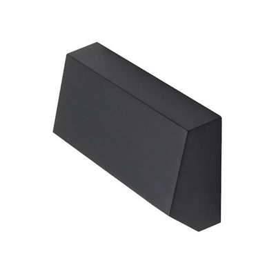 Luminario rectangular 1.5W de cortesía para pared y escaleras de policarbonato negro luz cálida de iLumileds