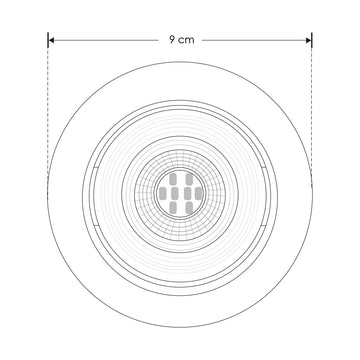 Luminario bajo peralte de policarbonato 7W 38° dirigible de sobreponer opción color de luz de iLumileds