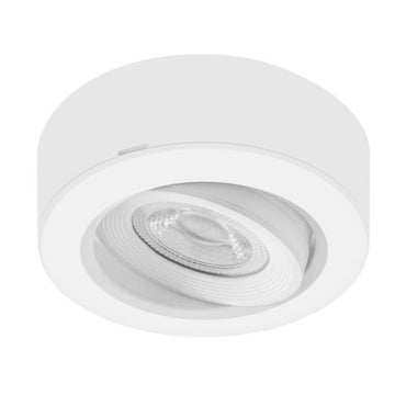 Luminario bajo peralte de policarbonato 7W 38° dirigible de sobreponer opción color de luz de iLumileds