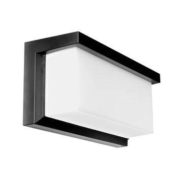 Wallpack decorativo 20W luz cálida (3000K) 85-265V, de policarbonato negro de iLumileds