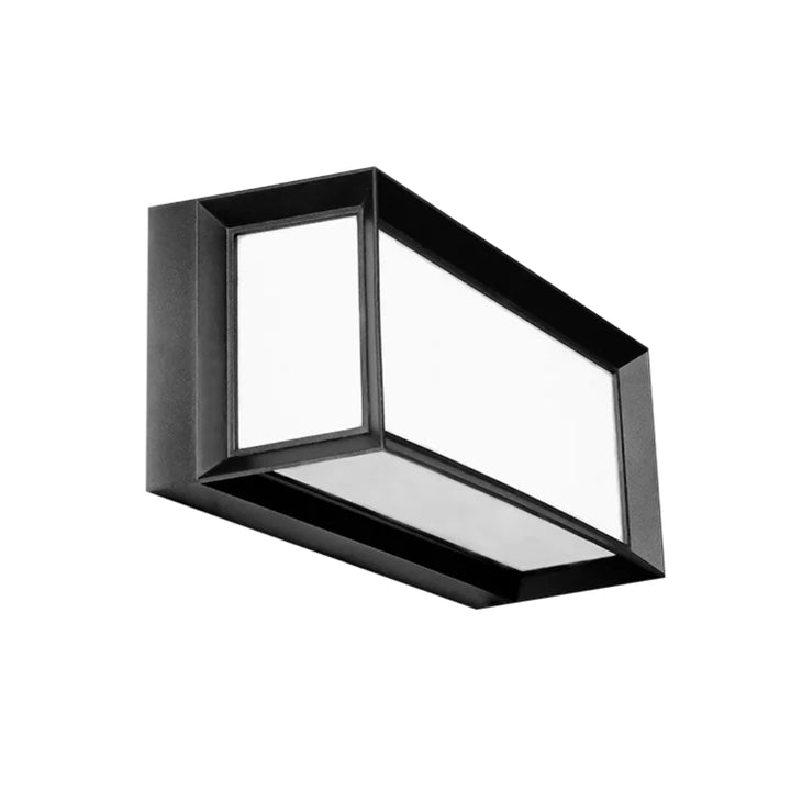 Wallpack decorativo enmarcado 20W luz cálida (3000K) 85-265V, de policarbonato negro de iLumileds
