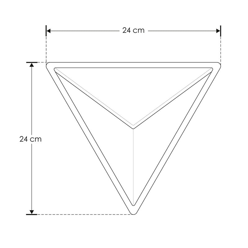 Triangulo arbotante para exterior 24W luz cálida (3000K) luz directa + luz decorativa superior 85-265V de iLumileds