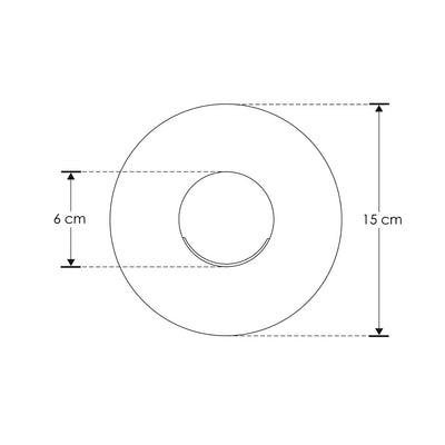 Dona de luz arbotante 24W luz cálida (3000K) (Ø15cm) para exterior 85-265V de iLumileds