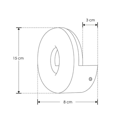 Dona de luz arbotante 24W luz cálida (3000K) (Ø15cm) para exterior 85-265V de iLumileds