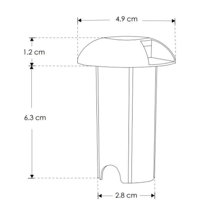 Luminario circular 2 salidas simétricas 2W 3000K para empotrar en piso fabricado en policarbonato negro de iLumileds