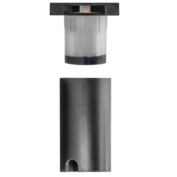 Luminario cuadrado salida de luz doble lateral para empotrar en piso 1W 3000K fabricado en policarbonato incluye housing de iLumileds