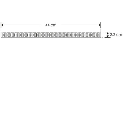 Luminario tipo rectangular puntual 24W 24° 24 cuerpos ópticos 48V cambio de color de luz vía app de cálido a frío - 2700K - 4100K - 5500K, para riel magnético de iLumileds