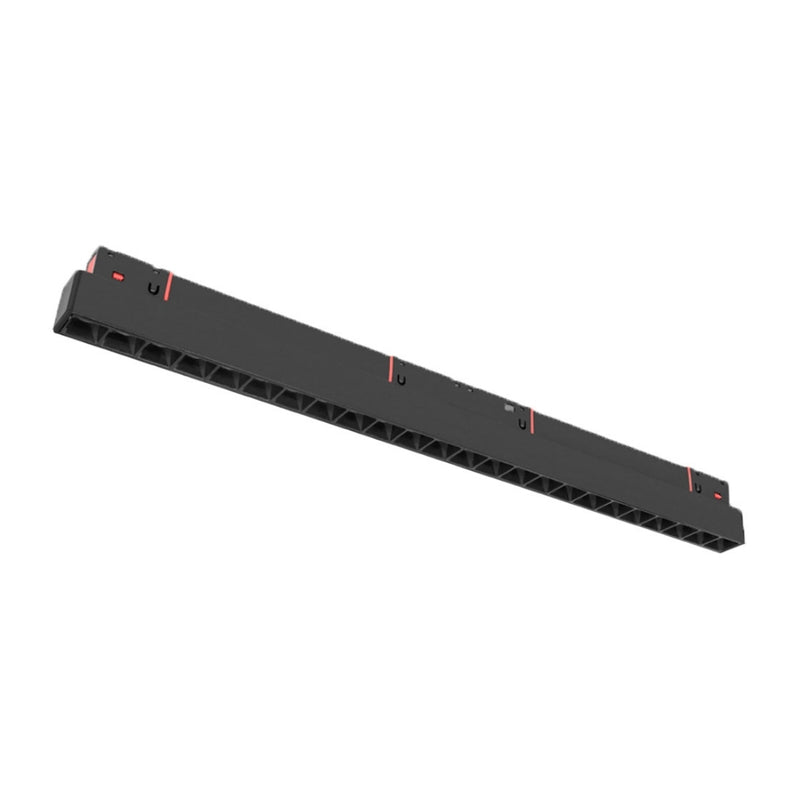 Luminario tipo rectangular puntual 24W 24° 24 cuerpos ópticos 48V cambio de color de luz vía app de cálido a frío - 2700K - 4100K - 5500K, para riel magnético de iLumileds