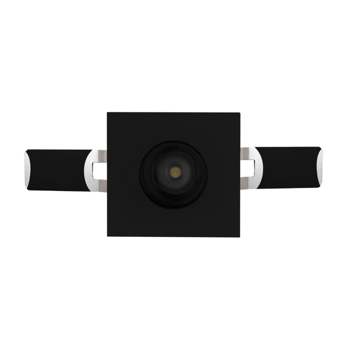 Luminario cuadrado puntual 2W 36° bajo deslumbramiento, acabado negro con 1 cuerpo con chips marca Osram 85-277V de iLumileds