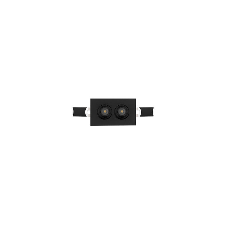 Luminario rectangular puntual 4W 36° bajo deslumbramiento, acabado negro con 2 cuerpos con chips marca Osram 85-277V de iLumileds